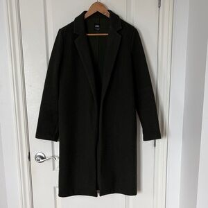 Zara Women's Elegant Dari Green Trench Coat